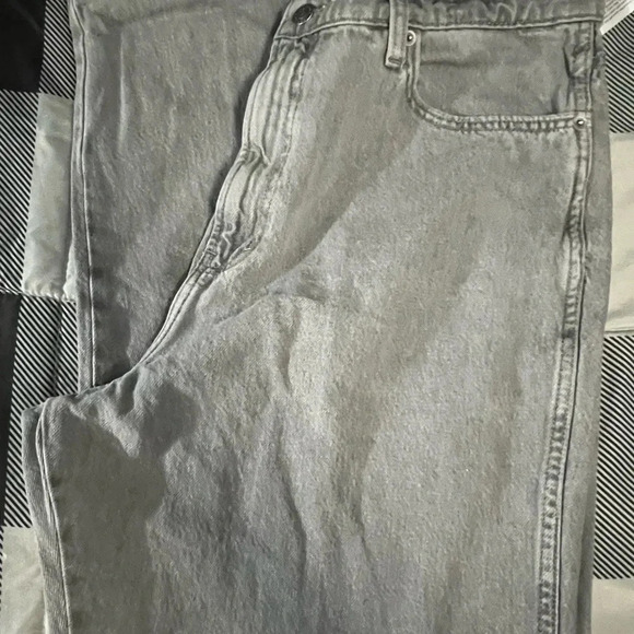 Arizona Jeans Co Mom Jeans Women's 1 7 Charcoal Wash Denim Tapered Leg NWT - Picture 3 of 7